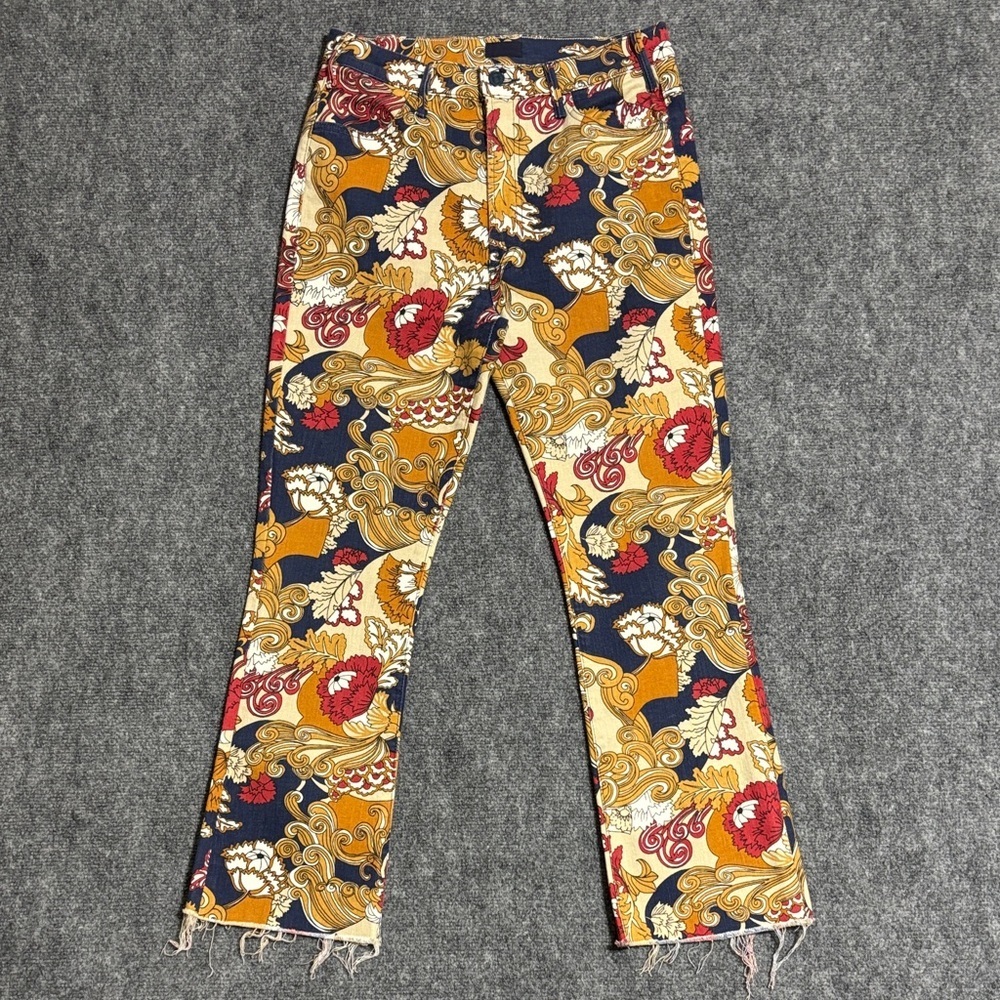 MOTHER The Hustler Ultra High-Rise Cropped Flare Jeans - Picture 4 of 8
